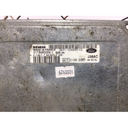 Ford Motor Beyni S118685006C SIM24 3S51-12A650-CC