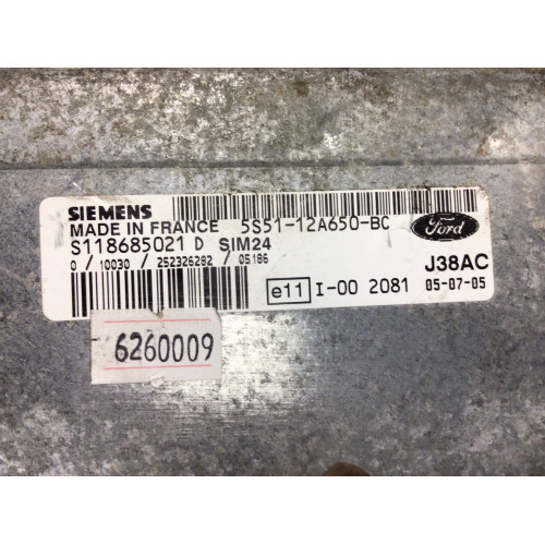 Ford Ka Motor Beyni S118685021 SIM24 5S51-12A650-BC
