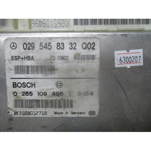 Mercedes W168 Esp Bas Beyni 0265109496 0295458332