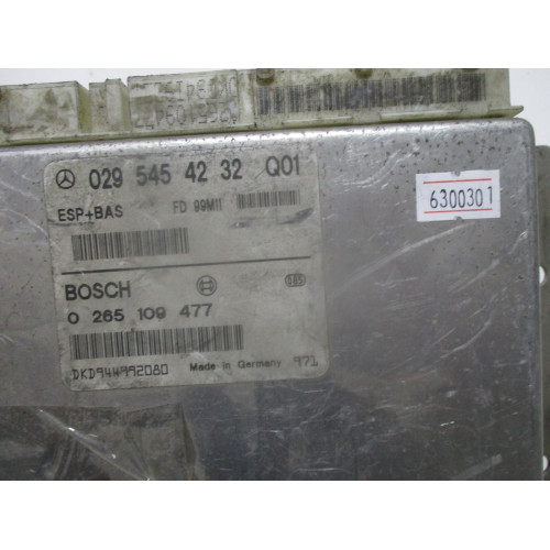 Mercedes W168 A160 Esp Bas Beyni 0265109477 0295454232