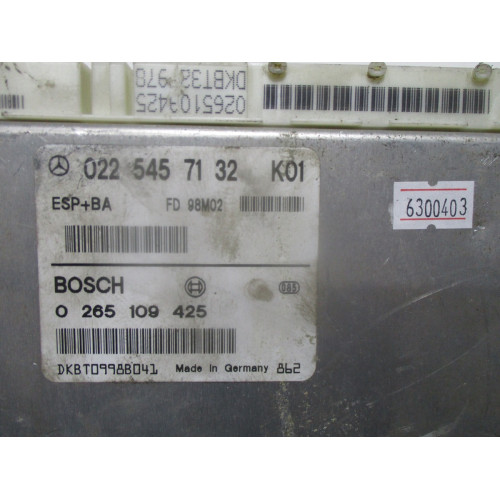Mercedes W168 A160 ESP BA Beyni 0265109425 0225457132