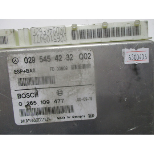 Mercedes W168 A160 Esp Bas Beyni 0265109477 0295454232