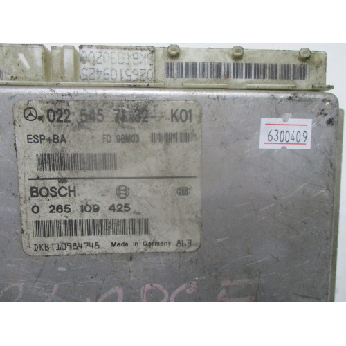 Mercedes W168 A160 ESP BA Beyni 0265109425 0225457132