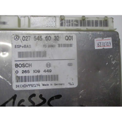 Mercedes W168 Esp Bas Beyni 0265109449 0275456032