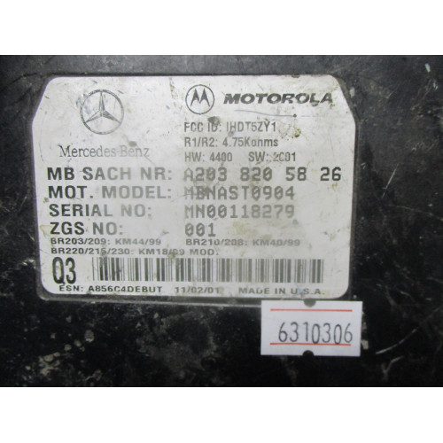 Mercedes Benz C32 AMG Telefon Modülü A2038205826 MBNAST0904