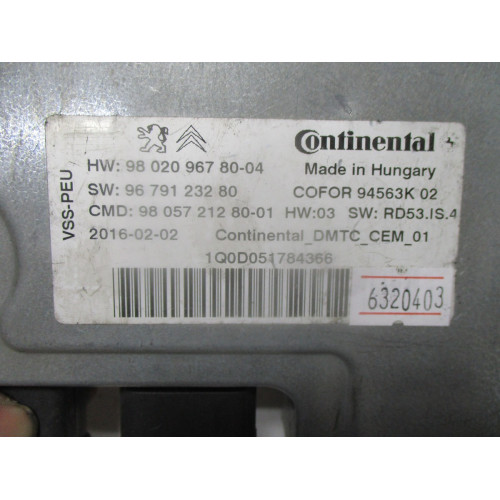 Citroen C4 Start Stop Beyni 9802096780-04 9805721280-01 9679123280