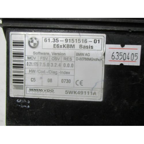 BMW E60 Gövde Kontrol Modulü 61.35-9151516-01