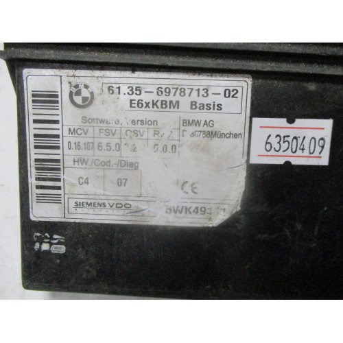 BMW E60 Gövde kontrol Modulü 61.35-6978713-02