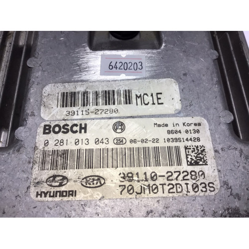 Hyundaı Accent Era Motor Beyni 0281013043 39110-27280 39115-27280