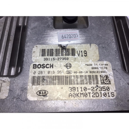 Kia Sportage 2.0 Motor Beyni 0281013961 39110-27350 39115-27350
