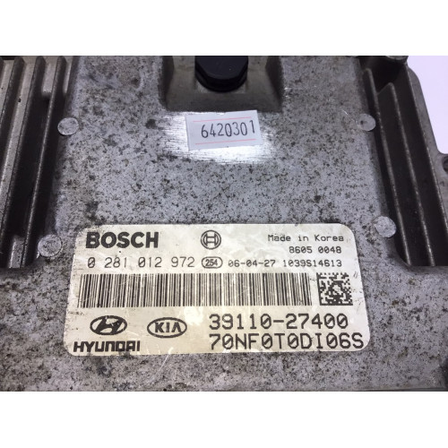  Hyundai Sonata 2.0 Motor Beyni 0281012972 39110-27400