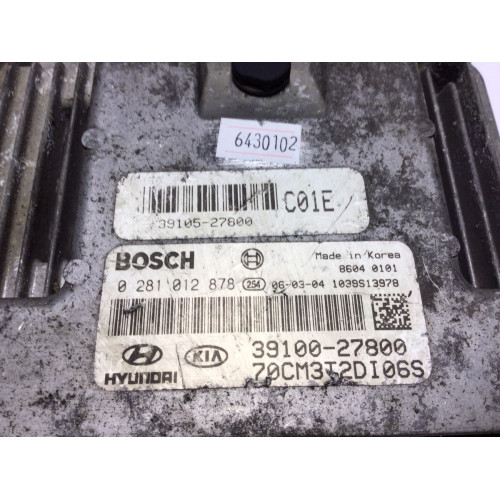 Hyundai Santa Fe Motor Beyni 0281012878 39100-27800 39105-27800