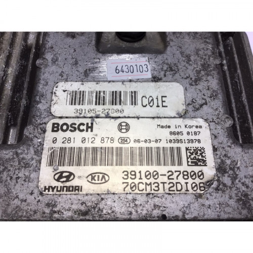 Hyundai Santa Fe Motor Beyni 0281012878 39100-27800 39105-27800