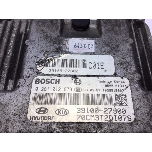Hyundai Santa Fe Motor Beyni 0281012878 39100-27800 39105-27800
