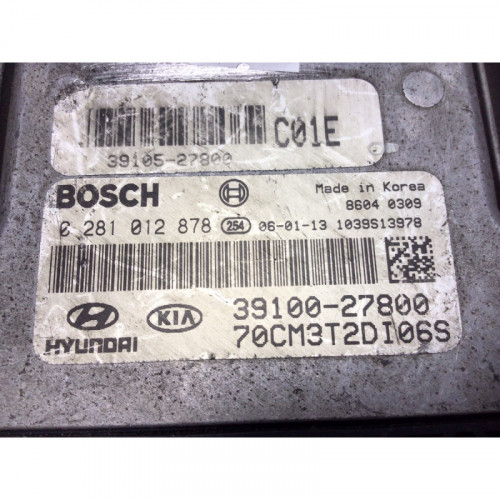 Hyundai Santa Fe Motor Beyni 0281012878 39100-27800 39105-27800