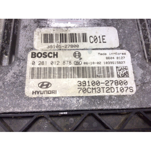Hyundai Santa Fe Motor Beyni 0281012878 39100-27800 39105-27800