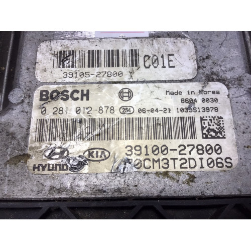 Hyundai Santa Fe Motor Beyni 0281012878 39100-27800 39105-27800