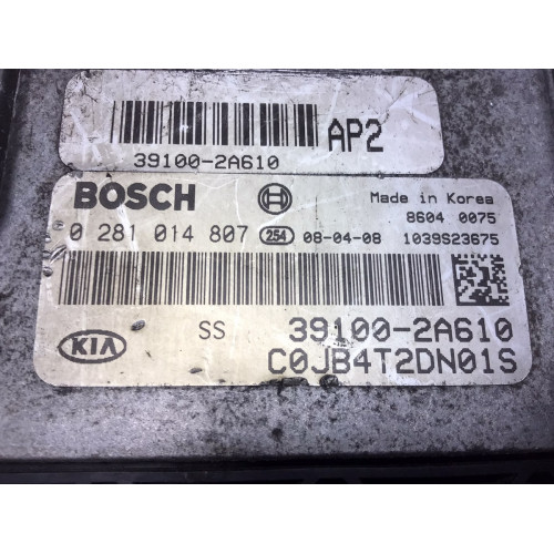 Kia Hyundai Motor Beyni 0281014807 39100-2A610