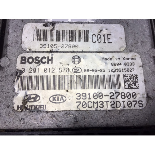 Hyundai Santa Fe Motor Beyni 0281012878 39100-27800 39105-27800
