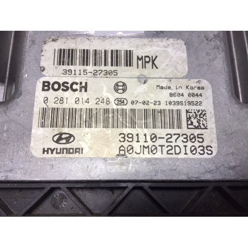 HYundai Tucson Motor Beyni 0281014248 39110-27305 39115-27305