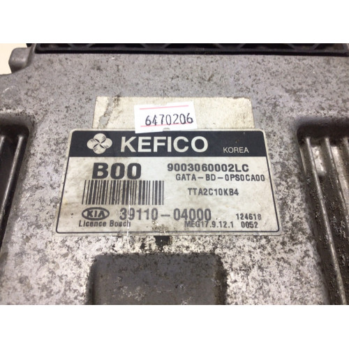 Kia Motor Beyni 39110-04000 MEG17.9.12.1 B00