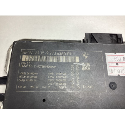 BMW F10 Kontrol Modülü 61.35-9273636.9.01 28.4141-7201.3.00