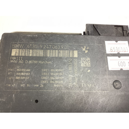 BMW F10 Kontrol Modülü 61.35-9247063.9.01 28.4097-4303.3.00