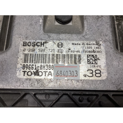Toyota Aygo 1.0 Motor Beyni 0261S08725 89661-0H380