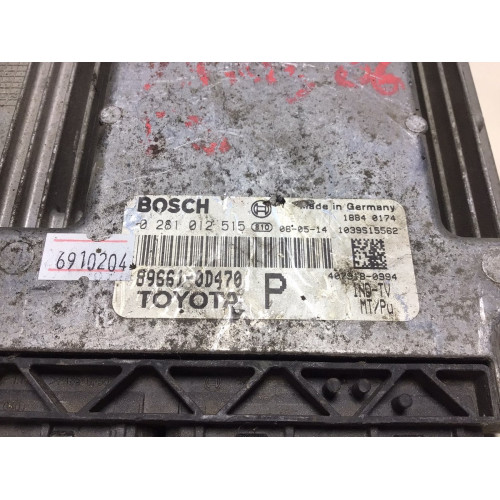 Toyota Yaris 1.4 D4D Motor Beyni 0281012515 89661-0D470 P