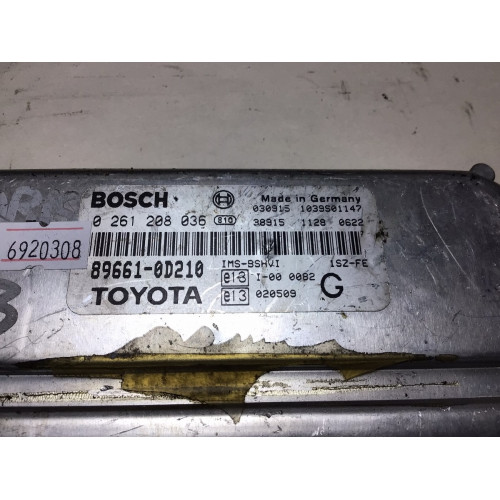 Toyota Yaris 1.3 Motor Beyni 0261208036 89661-0D211 G