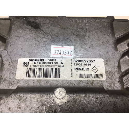 Renault Clio 1.2 Motor Beyni S120200105A 8200522357 8200510536 SIM32