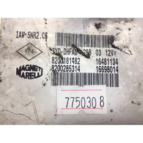Renault Clio 1.2 Motor Beyni IAW5NR2.C5 16481134 8200181482 8200285314