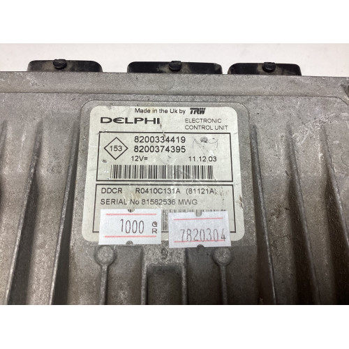 Renault Megane Scenic 1.5 DCI Motor Beyni R0410C131A 8200334419 8200374395 DDCR