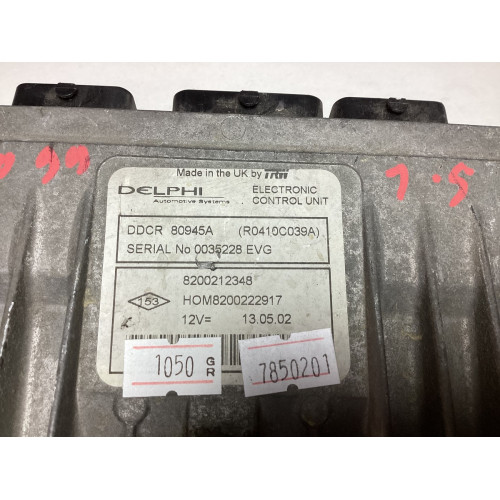 Renault Clio 1.5 DCİ Motor Beyni R0410C039A 8200212348 HOM8200222917 DDCR