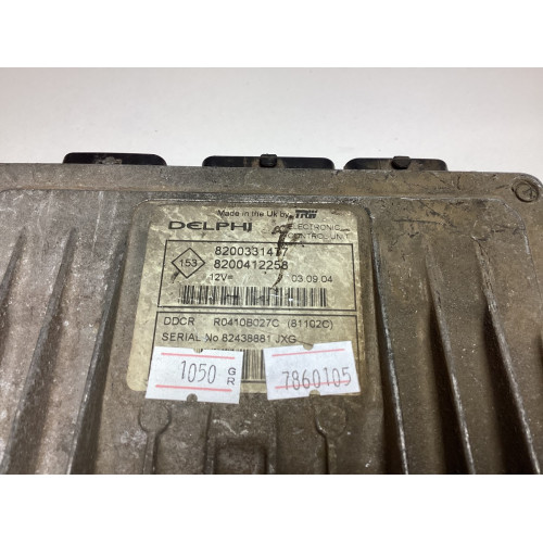 Renault Kangoo Clio 2 1.5 DCI Motor Beyni R0410B027C 8200331477 8200412258 DDCR