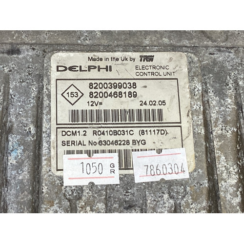 Renault Clio 3 Modus Kangoo 2 1.5 DCI Motor Beyni R0410B031C 8200399038 8200468189 DCM1.2