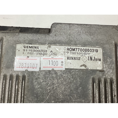 Renault Megane 1.6 Motor Beyni S115300203A HOM7700860319 7700105979