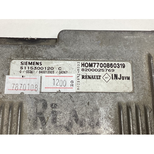 Renault Megane 1.6 Motor Beyni S115300120C 7700860319 8200025769