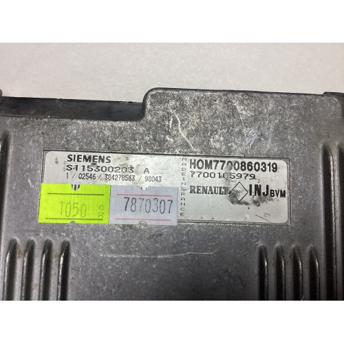 Renault Megane 1.6 Motor Beyni S115300203A HOM7700860319 7700105979