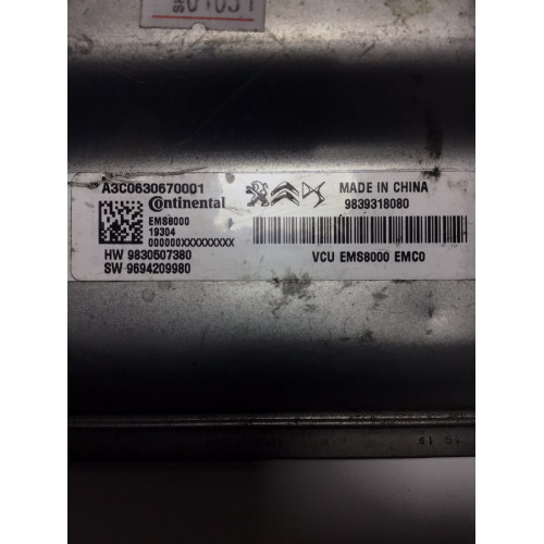 Peugeot Citroen Motor Beyni A3C0630670001 9830507380 9694209980 9839318080