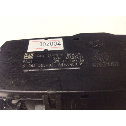 BMW F30 F32 F36 F80 Far Kontrol Paneli 9265305-02 03633431