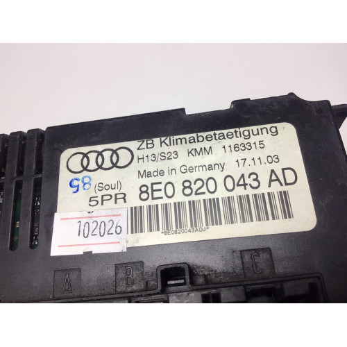 Audi A4 S4 B6 B7 8E Klima Kontrol Paneli 8E0820043AD