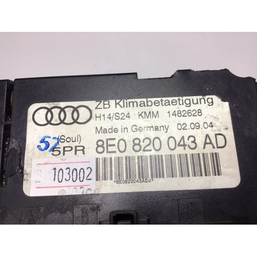 Audi A4 S4 B6 B7 8E Klima Kontrol Paneli 8E0820043AD
