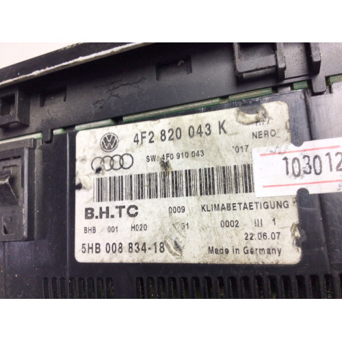 Audi A6 S6 Klima Kontrol Paneli 4F2820043K 5HB008834-18