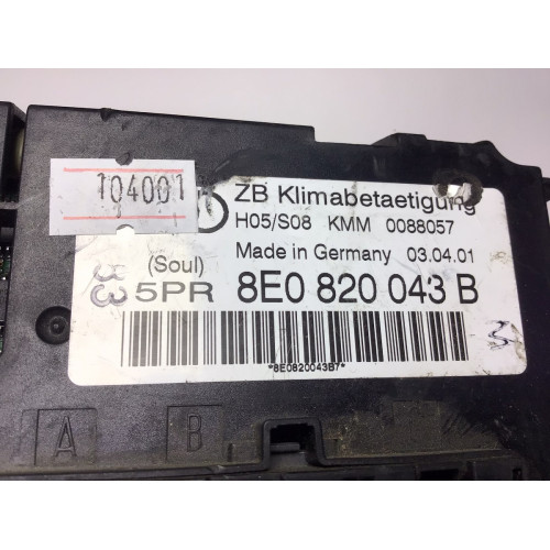 Audi A4 Klima Kontrol Paneli 8E0820043B 0088057