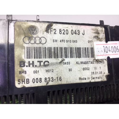 Audi A6 C6 Q7 Klima Kontrol Paneli 4F2820043J 5HB008833-16