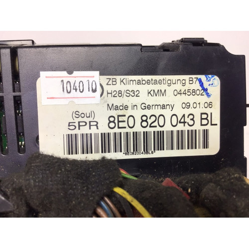 Audi A4 B6 B7 Klima Kontrol Ünitesi 8E0820043BL 0445802