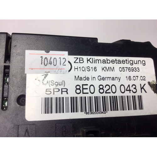 Audi A4 S4 Klima Kontrol Paneli 8E0820043K 0576933