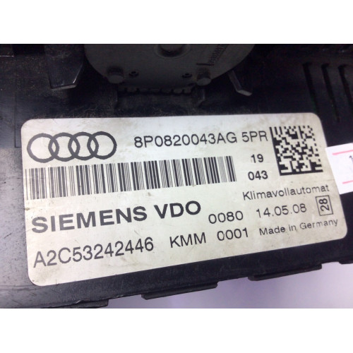 Audi A3 S3 Klima Kontrol Paneli 8P0820043AG A2C53242446