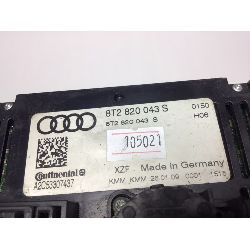 Audi A4 S4 A5 Klima Kontrol Paneli 8T2820043S A2C53307437